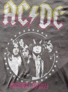AC/DC - Highway to Hell - T Shirt Mens Rock N Roll Band Tee New Black Large - Picture 1 of 2