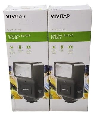 LOT OF 2 VIVITAR DIGITAL SLAVE FLASH NEW - Image 1 of 4