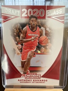 2020-21 Panini Contenders Draft Picks Anthony Edwards Draft Class RC Georgia #2