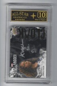 ANGELA M. DAVIS 2021 UPPER DECK CLOAK & DAGGER CLOAK AUTO ASG 10 MINT OR HIGHER