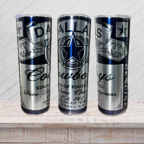 Dallas Cowboys NFL Vintage Can Tumbler Cover