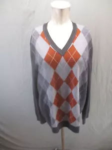 BANANA REPUBLIC Größe L leichter Argyle Pullover Herren 100% feine Merinowolle 337 - Bild 1 von 9