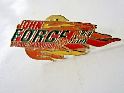 NHRA Oficial John Force Racing 9X Campeón Club de Fans Drag Racing Sombrero/Pin de Solapa Foto 1 de 2
