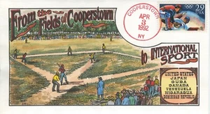 #2619 BASEBALL in NY-AMERICA'S PASTIME FDC Hand-Pinted CollinsPerfect!!! - Picture 1 of 1