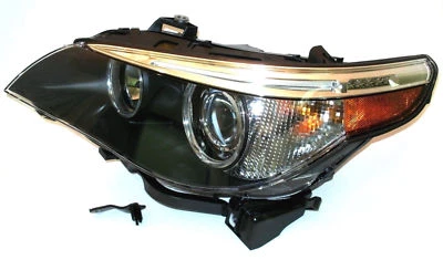BMW E60 XENON HEADLAMP, LEFT (some 525i 530i 545i, 04-05) OEM HELLA 63127166119 - Image 1 of 2