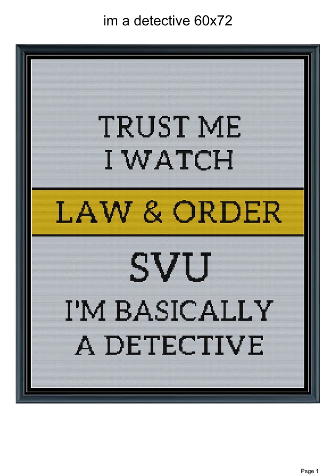 Basically im a detective blanket pattern,60x72", written and graph included - Image 1 of 1