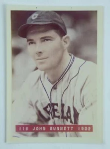 Sujetador fotográfico John Burnett 3x5-Mac George Burke George Brace #116 Cleveland Indians - Imagen 1 de 1