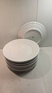 9 Assiettes Porcelaine CHAUVIGNY FD France Blanche Collection Vintage Ancienne  - Foto 1 di 24