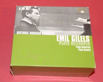 Emil Gilels -- Plays Beethoven / Piano concertos,Sonatas -- 6CDSet/ Blues - Bild 1 von 3