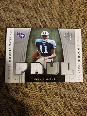 2007 Ultimate Collection Rookie Materials Paul Williams Silver URM-PW - Image 1 of 2