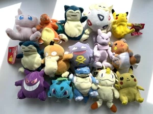 Pokemon Plush Teddy Beanie - Nintendo - 1999 - You Choose - Different sizes - Picture 1 of 112