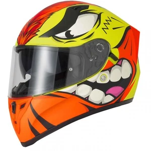 Casco De Motocicleta VCAN H128 Mohawk Completo Amarillo Naranja ACU ECE2206 - Imagen 1 de 3