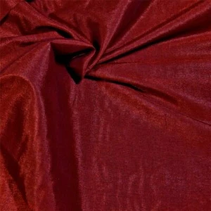 Luxurious Shimmering Ruby Red Elegant Dress Fabric, Cotton Nylon, 31"Lx44"W - Picture 1 of 4