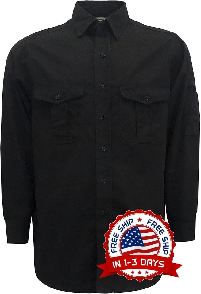 Camisas de soldador para hombre resistentes al fuego suaves y modernas US NUEVO - Image 1 of 4