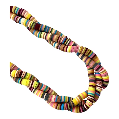 900 cuentas a granel rebanada plana espaciador Heishi arcilla Fimo 6 mm Katsuki otoño colores tierra Foto 1 de 3