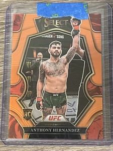 2023 Panini Select UFC Anthony Hernandez #168 Orange Premier Level /49 RC Rookie