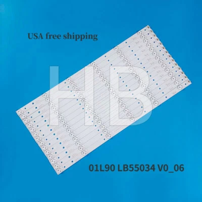 Светодиодные полоски (14) для Vizio E55-C1 D55U-D1 LB55034 GJ-D2P5 2K15-550-D712-V6 01L90 - Изображение 1 из 4