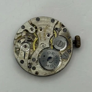 23.5mm Vintage Derrick 15 Jewels Trench Cal 34 Manual Wind Watch Movement PARTS - Picture 1 of 9