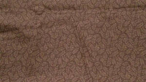 Fabric Benartex NEW Tan Ferns on a Chocolate Brown Background 45" x 50" $4.95 - Picture 1 of 3