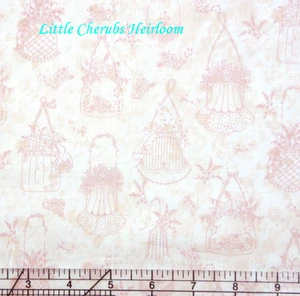 Heirloom Romance Purses Toile Pastel Fabric - Picture 1 of 2