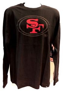 San Francisco 49ers NFL '47 Black Pop Shadow Rival Long Sleeve Shirt Adult Men's