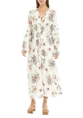 New American Rag Women's Bell Sleeve Floral Maxi Dress. - Изображение 1 из 4