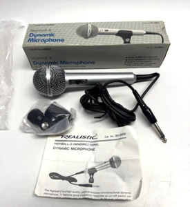 VINTAGE NOS REALISTIC Omnidirectional Microphone HIGHBALL-2 600 OHMS 33-985E - Picture 1 of 10