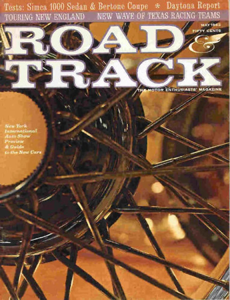 Road & Track 1963 May simca mercedes excalibur daytona Foto 1 de 1