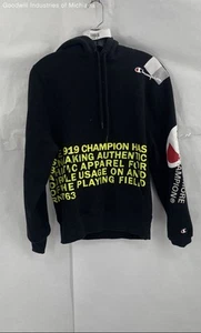 Mens Champion Black Hoodie SZ S - Picture 1 of 4