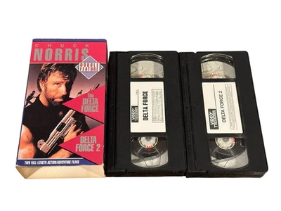 Delta Force & Delta Force 2 VHS 1995 Action Double Feature Video Treasures - Image 1 of 2
