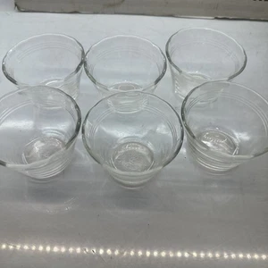 Pyrex #462. Glas Puddingbecher mit gewelltem Rand 5 Oz 6er Set - Bild 1 von 10