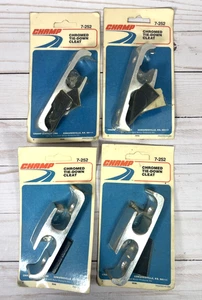 Champ Service Line Vintage Chromed Tie Down Cleat 7-252 Truck Boat  4.75" 4Pack - Picture 1 of 3