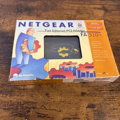 Netgear FA-310TX Fast Ethernet PCI Adapter Card 10/100 Mbps NEW FACTORY SEALED - Image 1 of 3