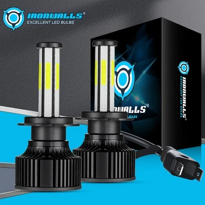 2x 6 lados H7 faros LED haz alto/bajo blanco para Volkswagen Tiguan 2009-2025 Foto 1 de 4