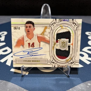 2024 Topps Royalty NBA Tyler Hero Game Used Patch On Card Auto 8/10 - Picture 1 of 2