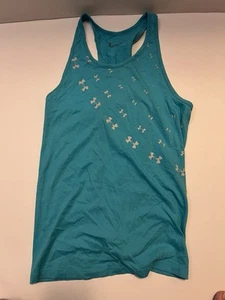 Damen Under Armour Tank Shirt M Blau Sport Gym Training - Bild 1 von 4