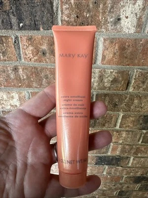 Mary Kay  Extra Emollient Night Cream 2.1oz Peach Tube NOS NWOB - Image 1 of 4