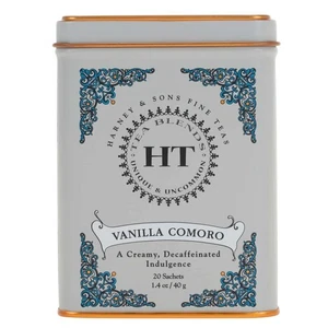 Harney & Sons tè decaffeinato, ottima idea regalo, vaniglia Comoro, latta da 1,4 once - Foto 1 di 2