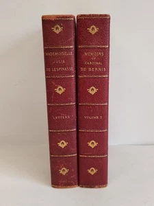 Letters Of Mlle. De Lespinasse /Cardinal De Bernis[Leather Bound] Ltd Ed 1901 - Picture 1 of 22