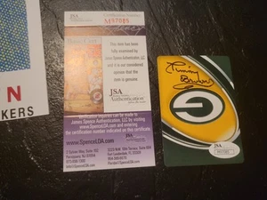 Timmy Brown signed Karte Autogramm Green Bay Packers handsigniert JSA COA - Bild 1 von 9