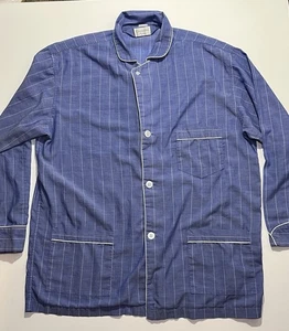 Vintage Herren Christian Dior Monsieur Pyjama Langarm Hemd mit Knopfleiste, Large - Bild 1 von 4