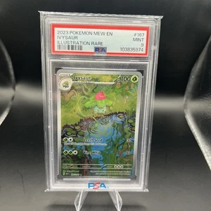 Pokémon Mew En-151 2023 ilustración rara #167 Ivysaur PSA 9 - Imagen 1 de 2