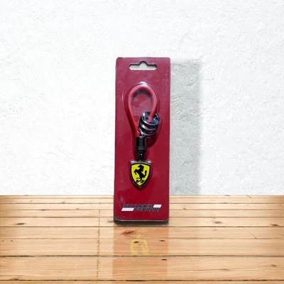 [Import duties included] Ferrari Keychain Red Logo Plastic Metal Used Car Access - Image 1 of 2
