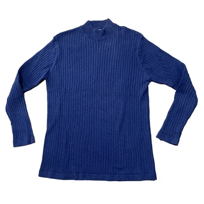 Suéter Cherokee De Colección Y2k Cuello Simulado Hombres M Azul Índigo Acanalado Años 90 Cápsula Mínima Foto 1 de 4