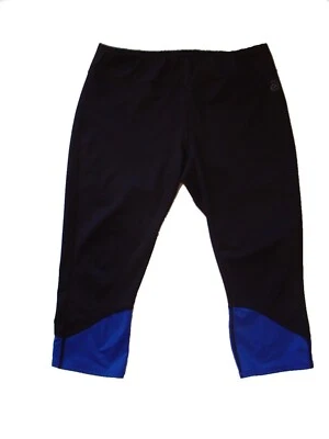 Be Inspired M Negro Azul Pierna Delgada Atlético Yoga Capris Leggings Elásticos NO ALTOS Foto 1 de 4