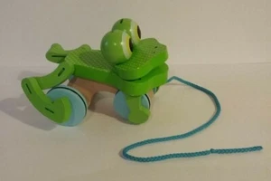 Gebrauchtes Melissa und Doug Zugspielzeug Frosch Holz, A1 - Bild 1 von 4