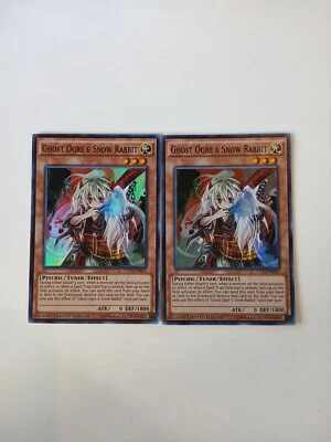 x2 YuGiOh! Ghost Ogre & Snow Rabbit CT13-EN012 Limited Edition Super Rare  - Image 1 of 4