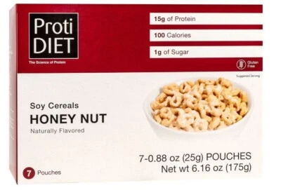 PROTIDIET Proti Diet High Protein Honey Nut Soy Cereal - IP Compatible