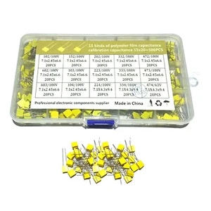300Pcs 15 Value (Each of 20Pcs) Electrolytic Capacitors Assortment Box Kit - Picture 1 of 6
