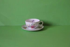 Rosenthal Balmoral German Flower Tea Cup with Saucer Cup Lower Place Setting - Picture 1 of 2